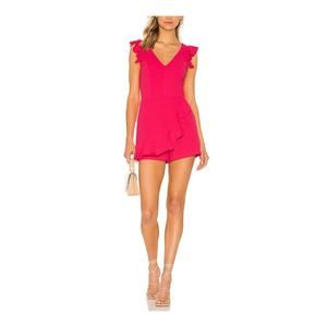 Amanda Uprichard 'Freeport' Pink Crepe Romper Size XS